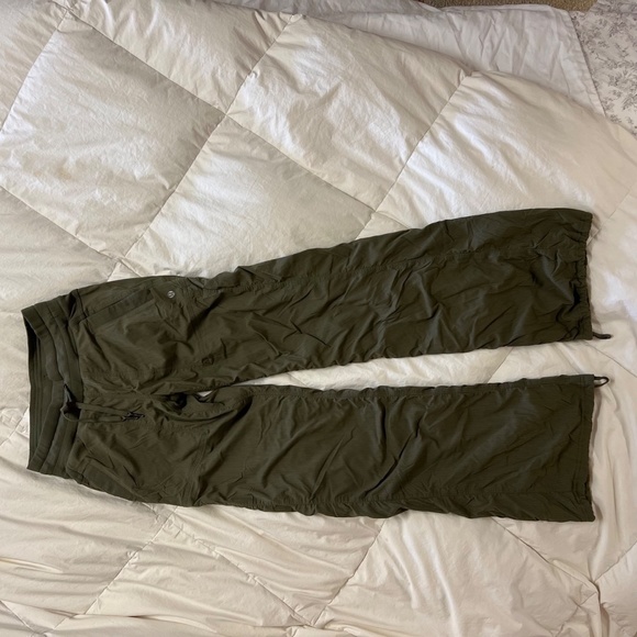 COPY - Lululemon Dance Studio pants lined Army Green 2 Full Length Cinched hem - Picture 14 of 15